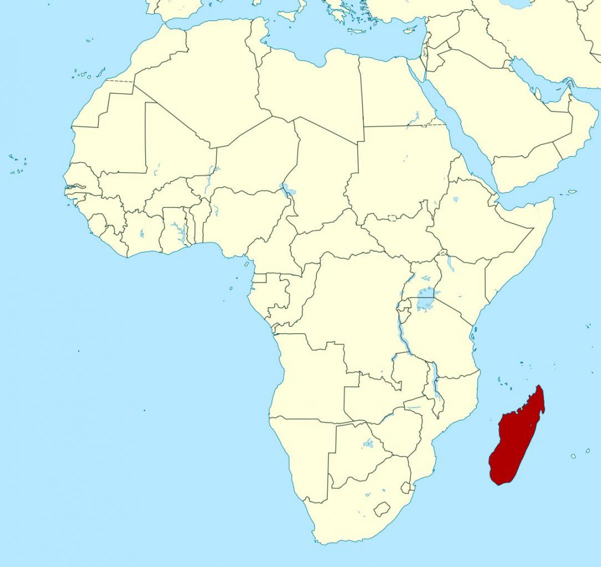 Madagascar africa (mappa
