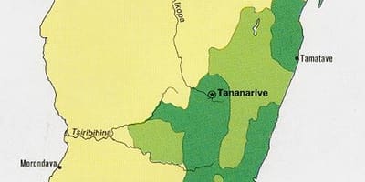 Madagascar densità di popolazione mappa