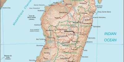 Madagascar paese mappa